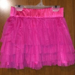 Hot pink tulle skirt